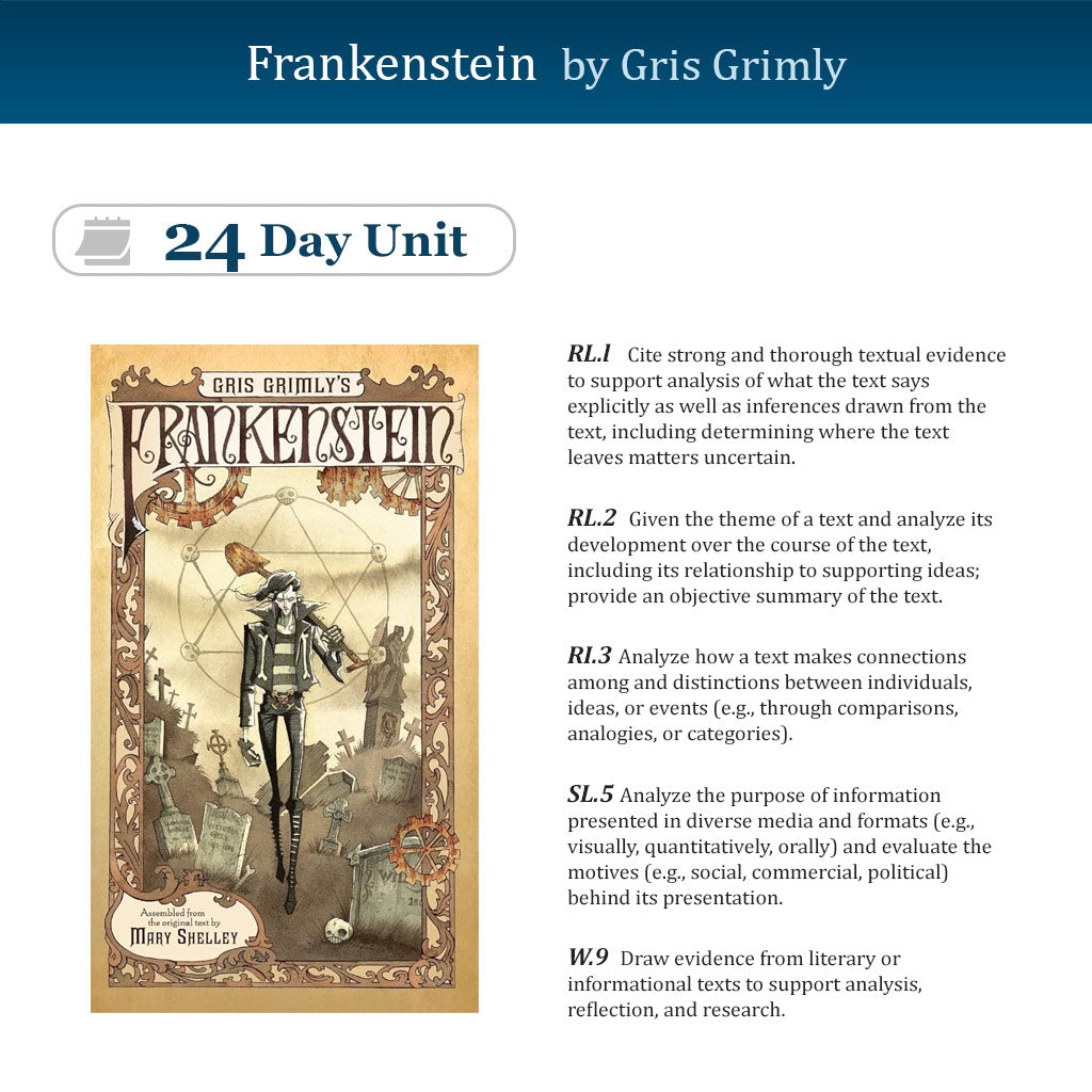 Frankenstein Unit with Daily Lesson Plans