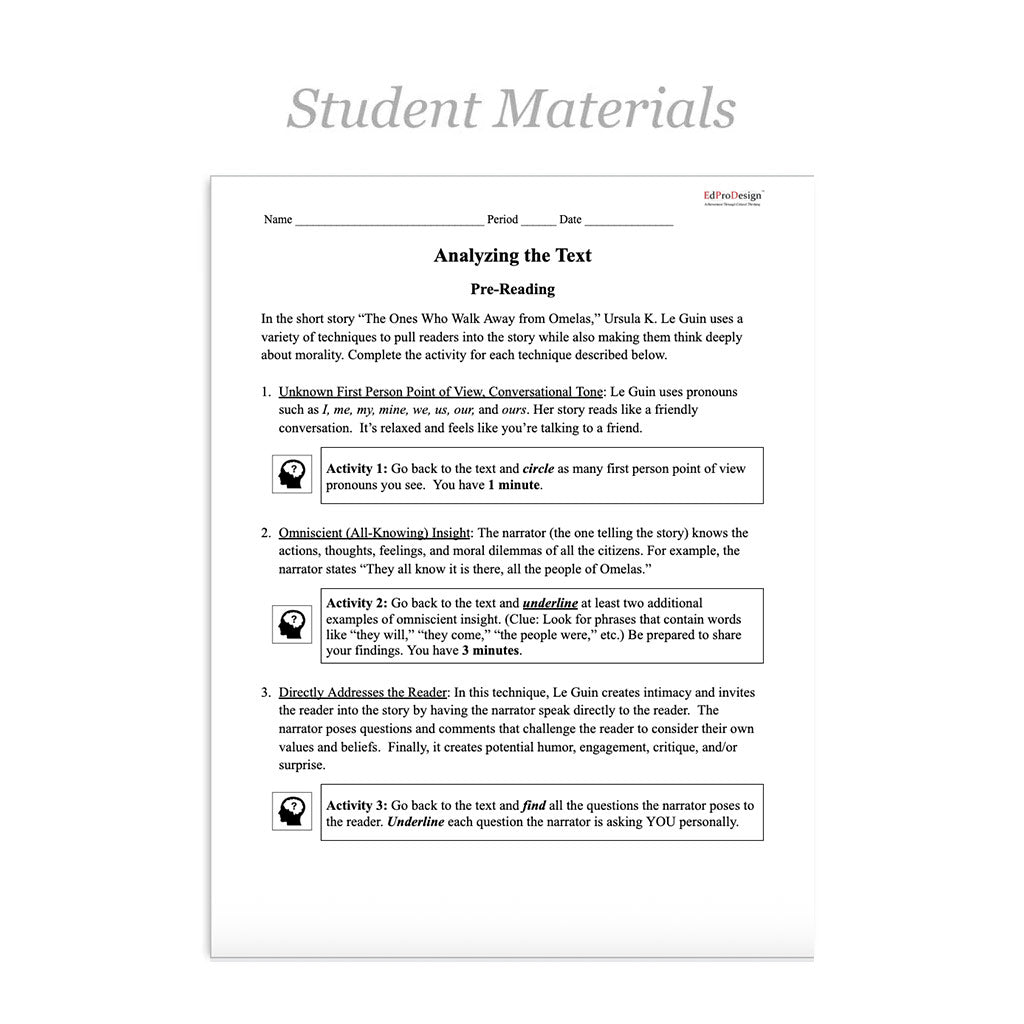 The Ones Who Walk Away from Omelas