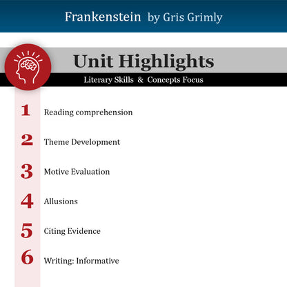 Frankenstein Unit with Daily Lesson Plans