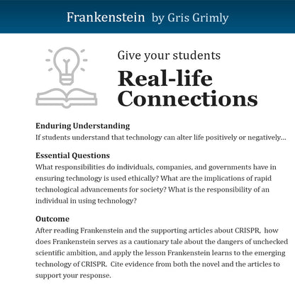Frankenstein Unit with Daily Lesson Plans
