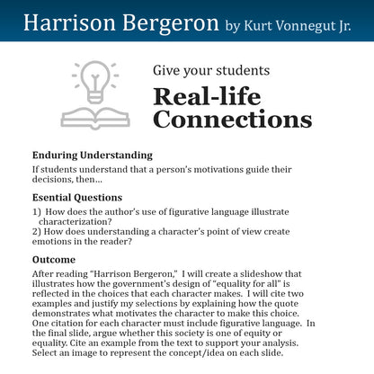 Harrison Bergeron Unit with Daily Lesson Plans