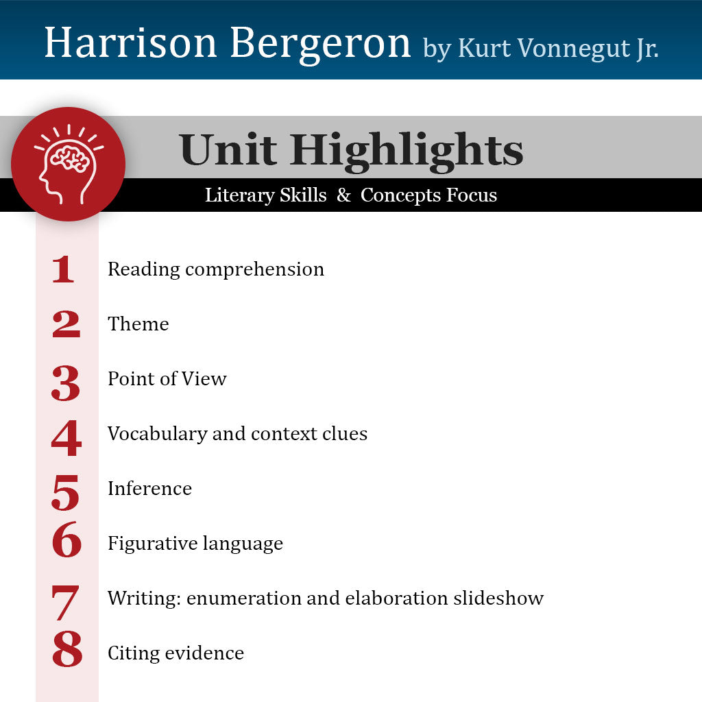 Harrison Bergeron Unit with Daily Lesson Plans