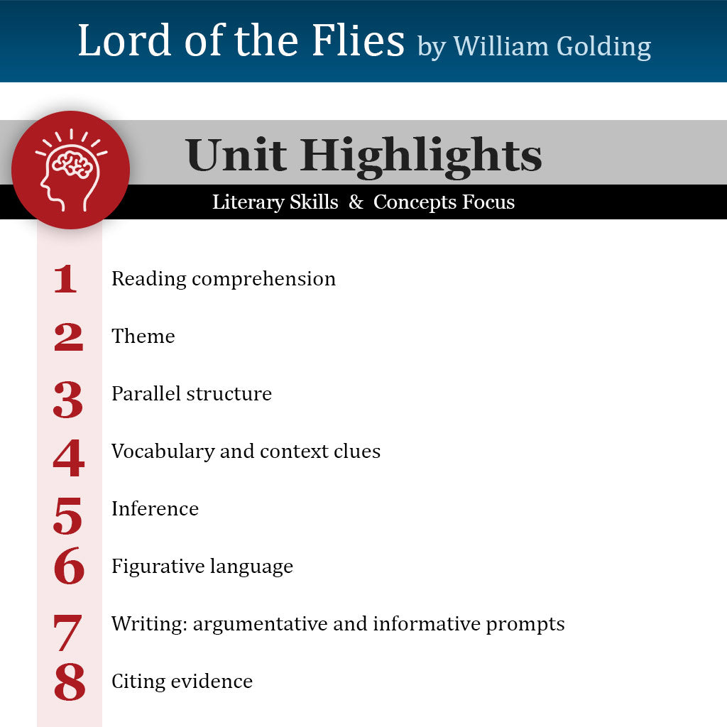 Lord of the Flies Unit with Daily Lesson Plans