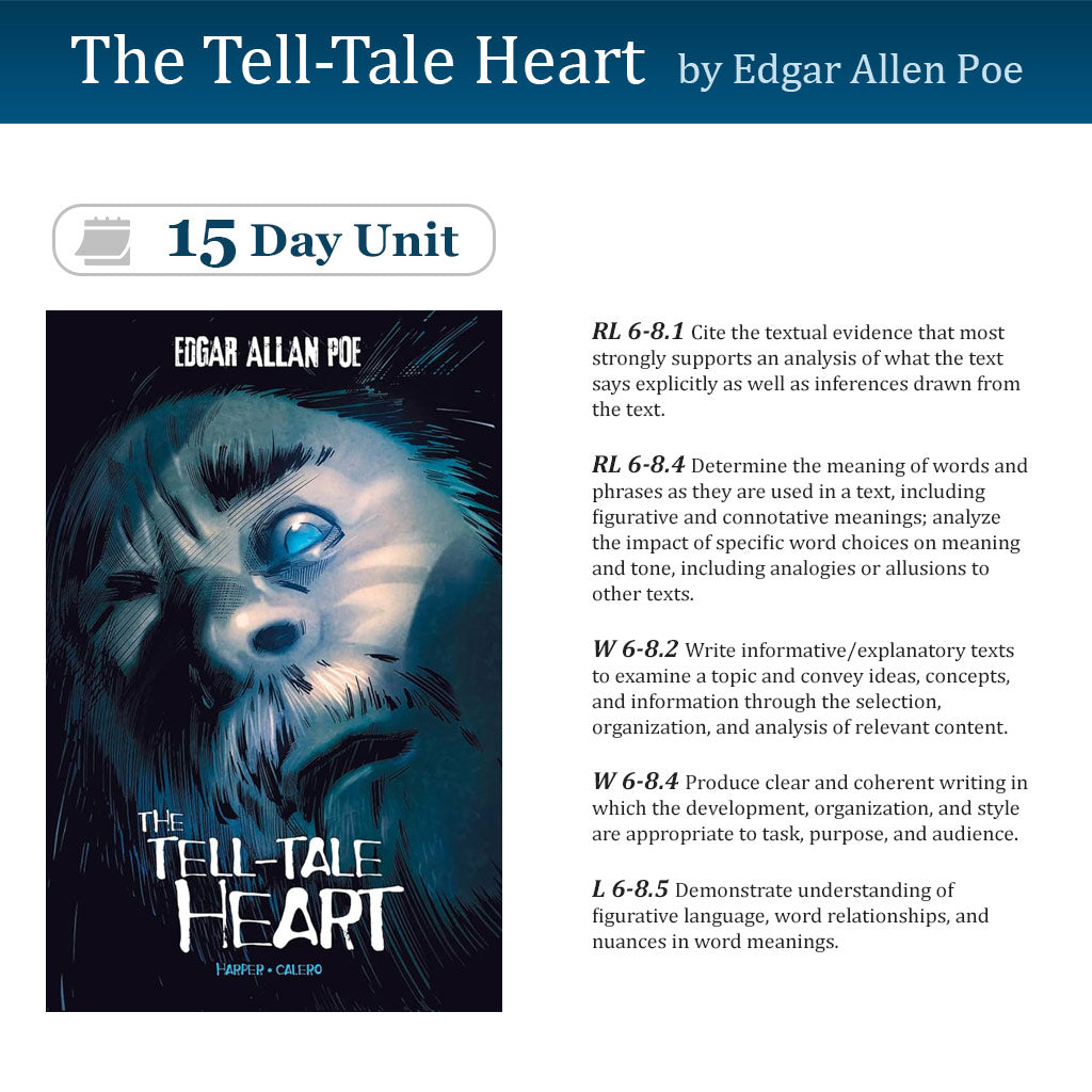 The Tell-Tale Heart Unit with Daily Lesson Plans