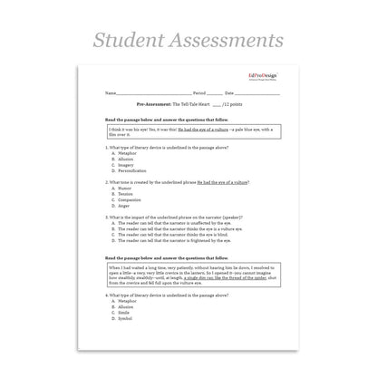 The Tell-Tale Heart Unit with Daily Lesson Plans