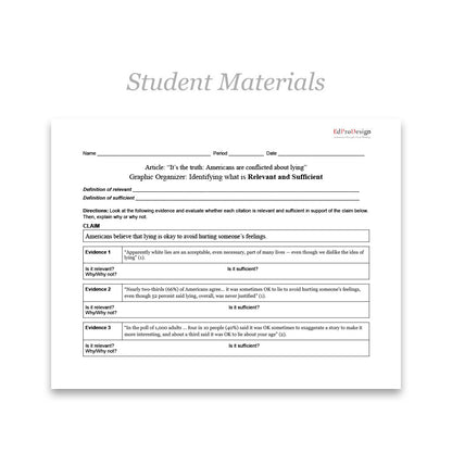 To Lie or Not to Lie Unit with Daily Lesson Plans